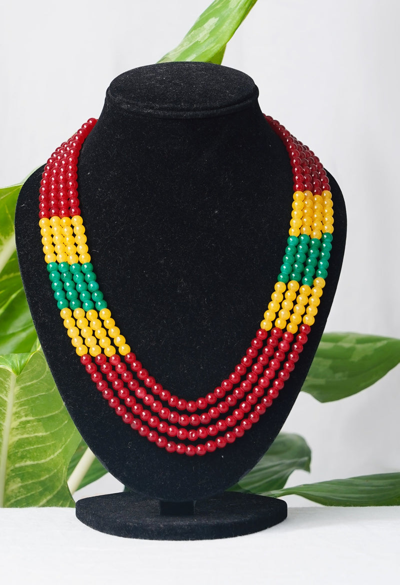 Multi Amravati Ocean Beads Necklace-UJ149