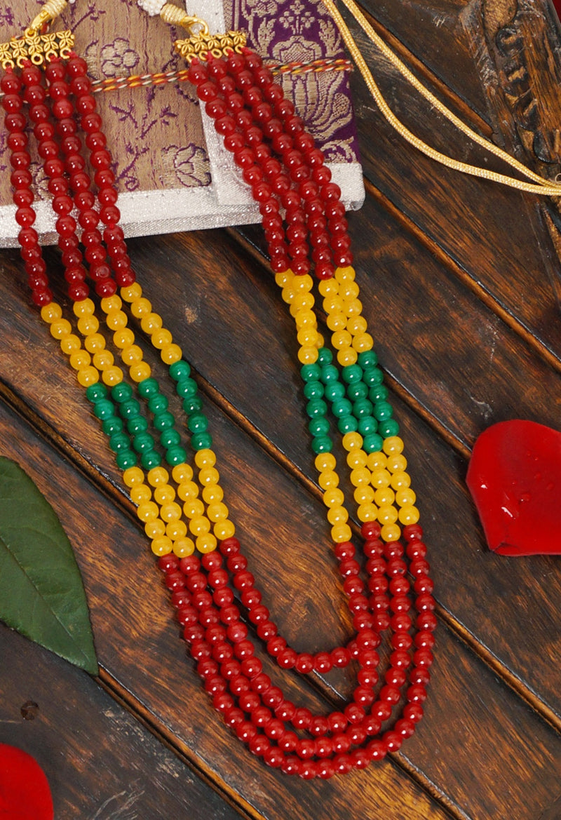 Multi Amravati Ocean Beads Necklace-UJ149