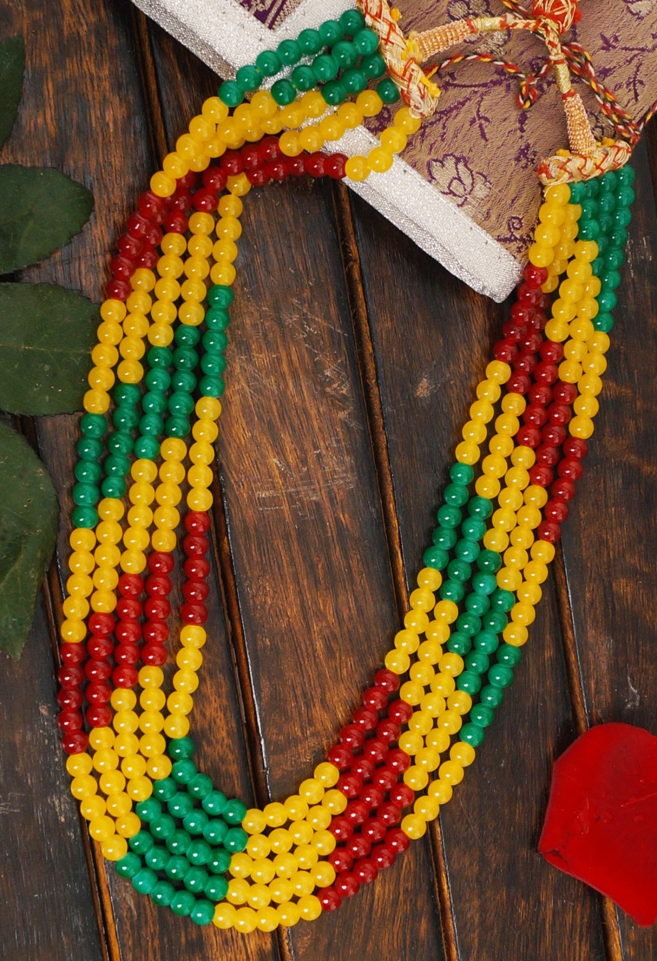 Multi Amravati Ocean Beads Necklace-UJ158