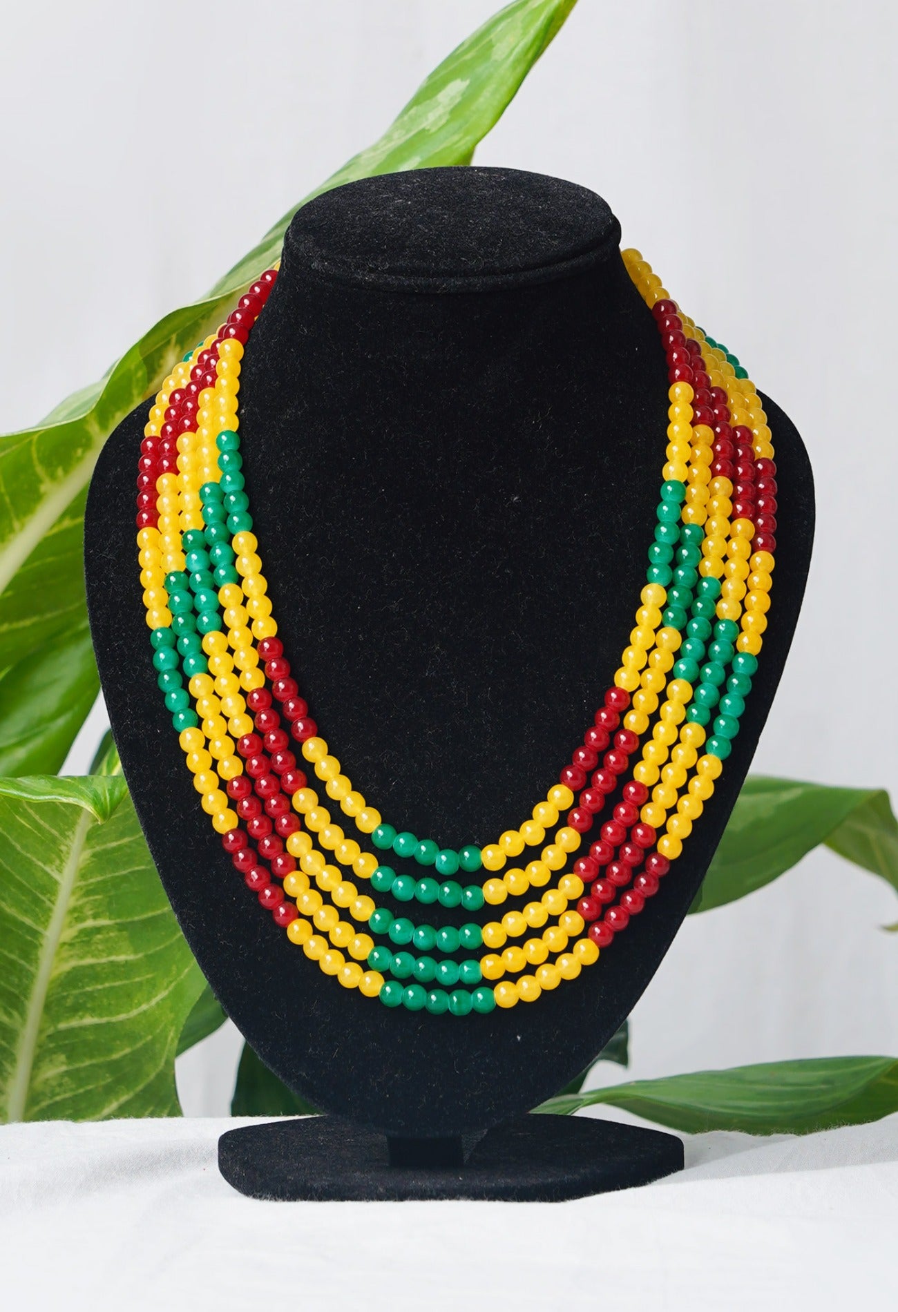 Multi Amravati Ocean Beads Necklace-UJ158