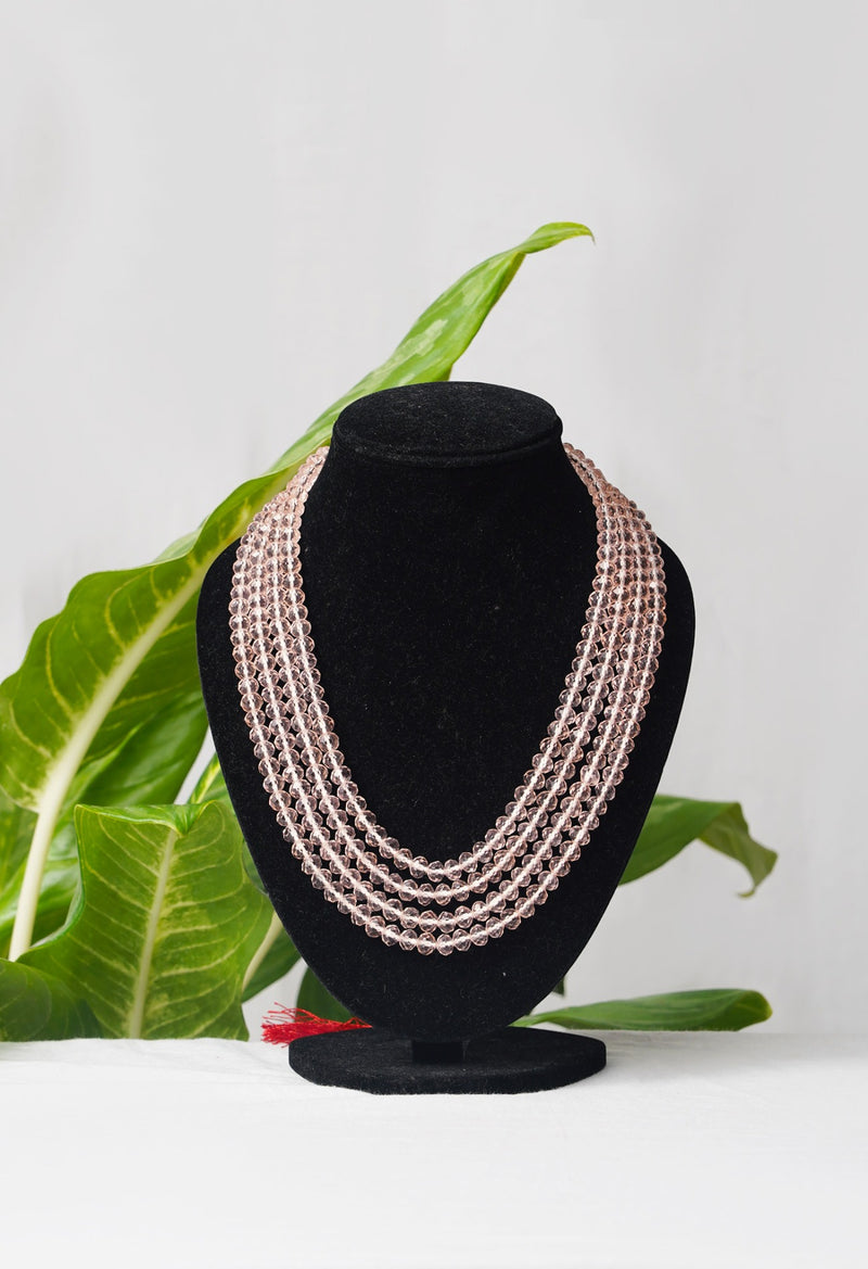 Online Shopping for Pink Amravati Crystal Necklace   from Andhra Pradesh at Unnatisilks.comIndia
