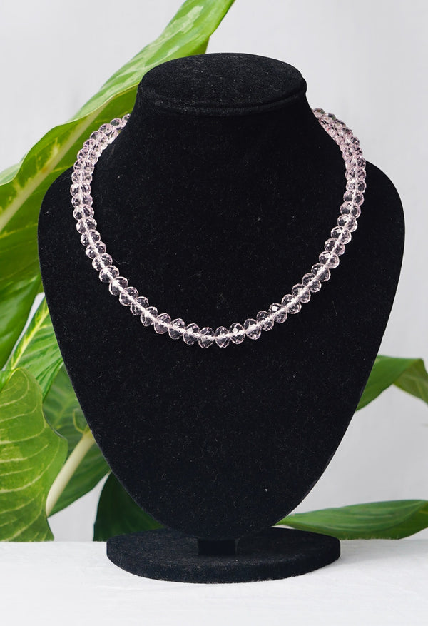 Pink Amravati Crystal Necklace