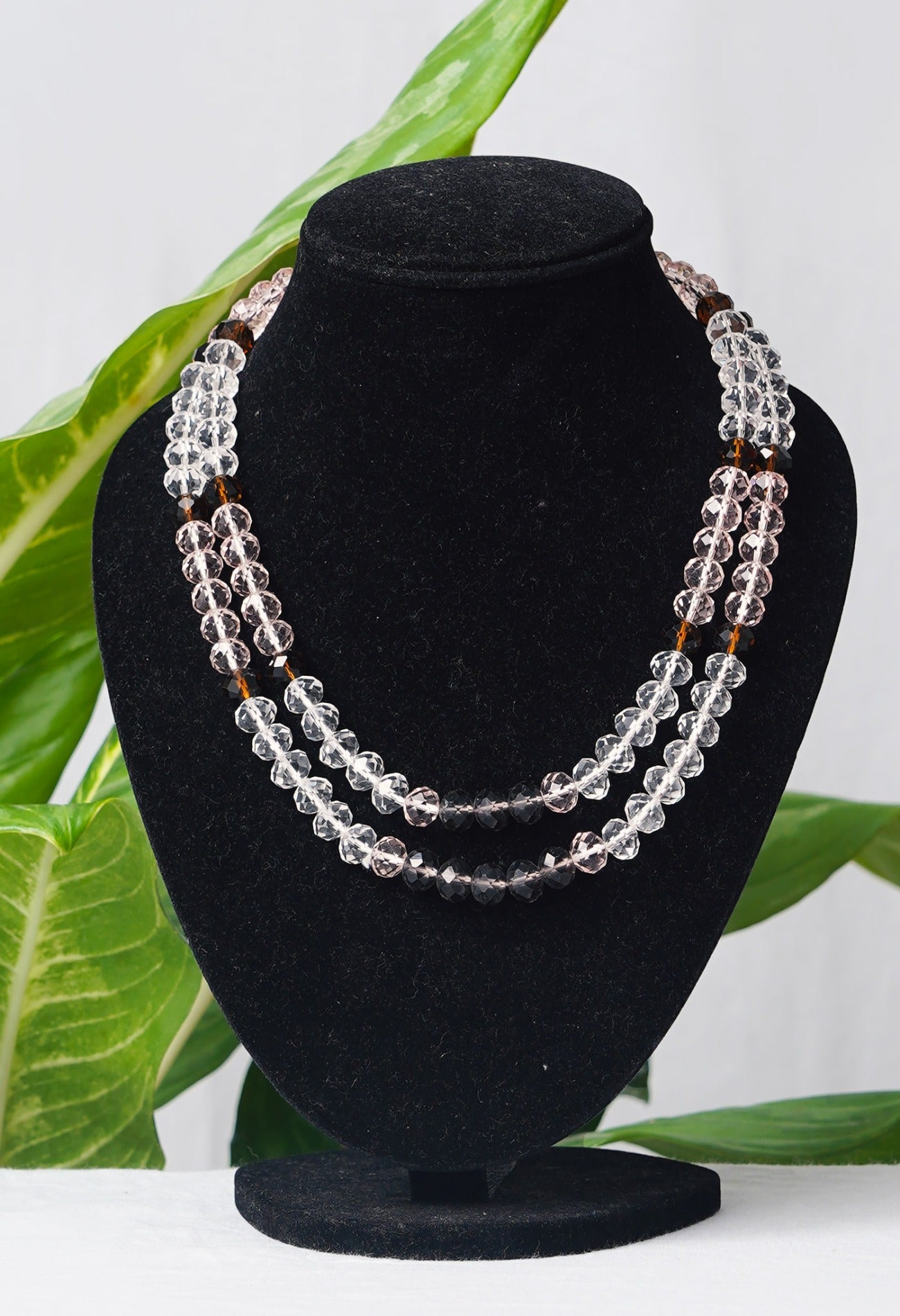 Multi Amravati Crystal Necklace-UJ188