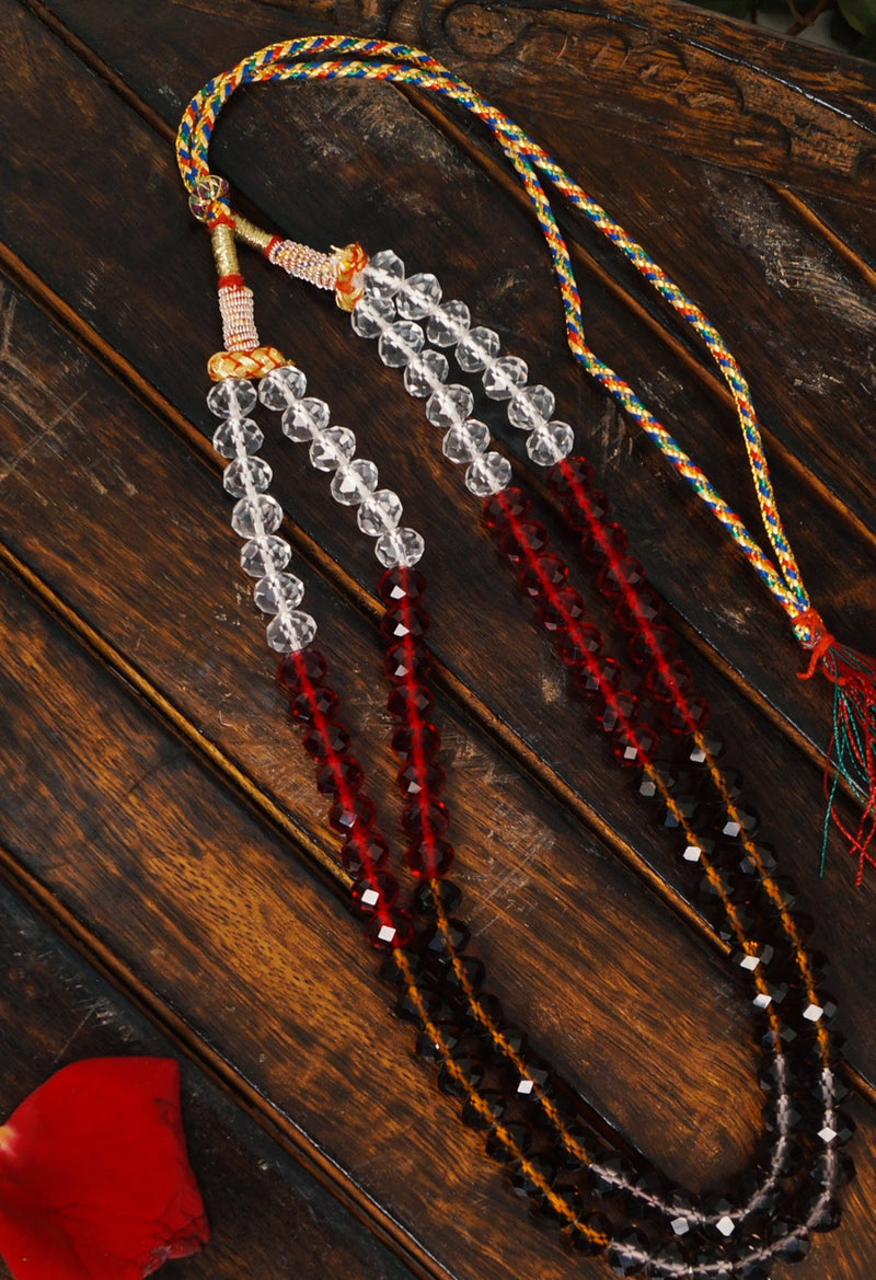 Multi Amravati Crystal Necklace-UJ190