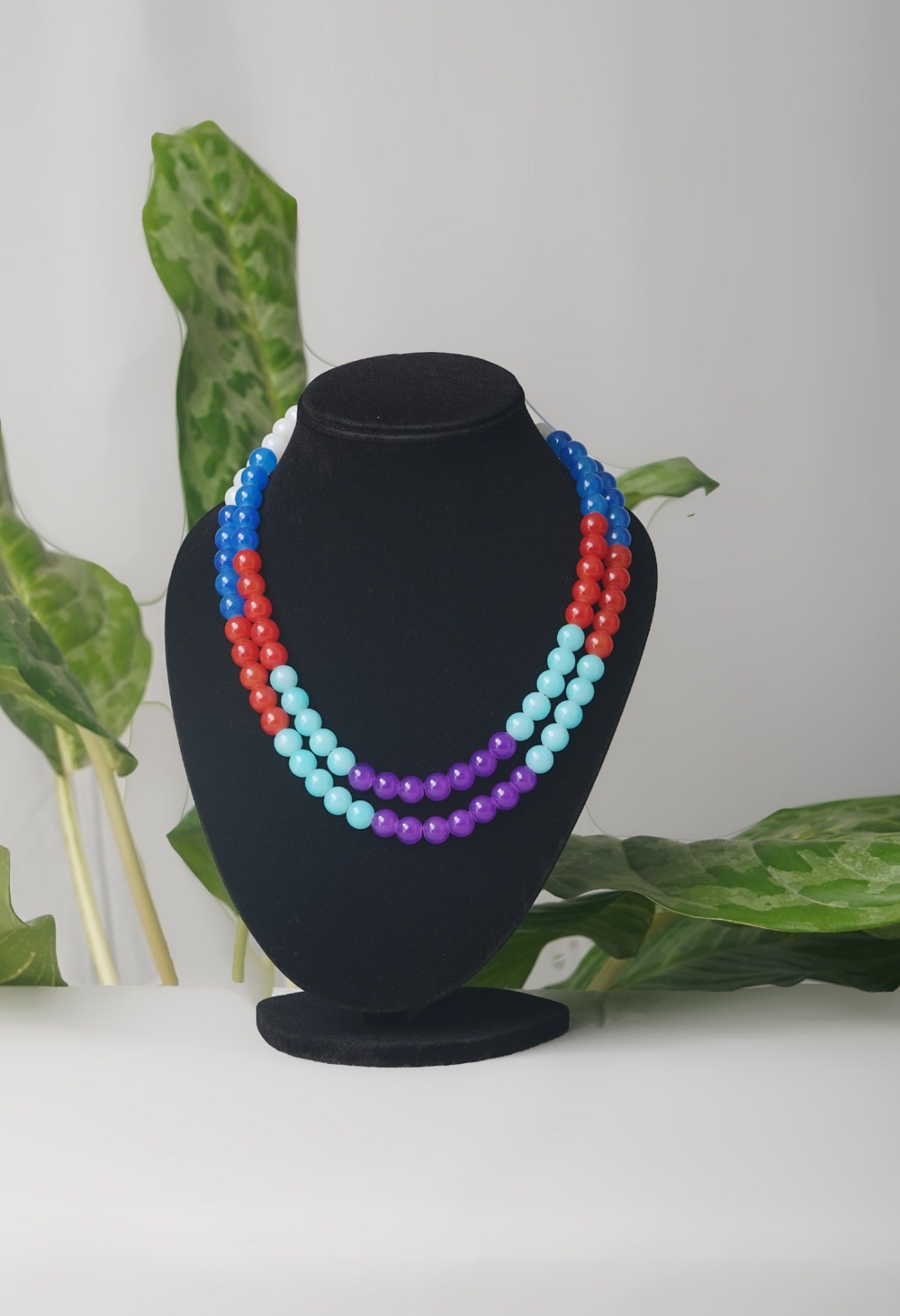 Online Shopping for Multi Amravati Ocean Beads Necklace  with jewellery from Andhra Pradesh at Unnatisilks.com India
