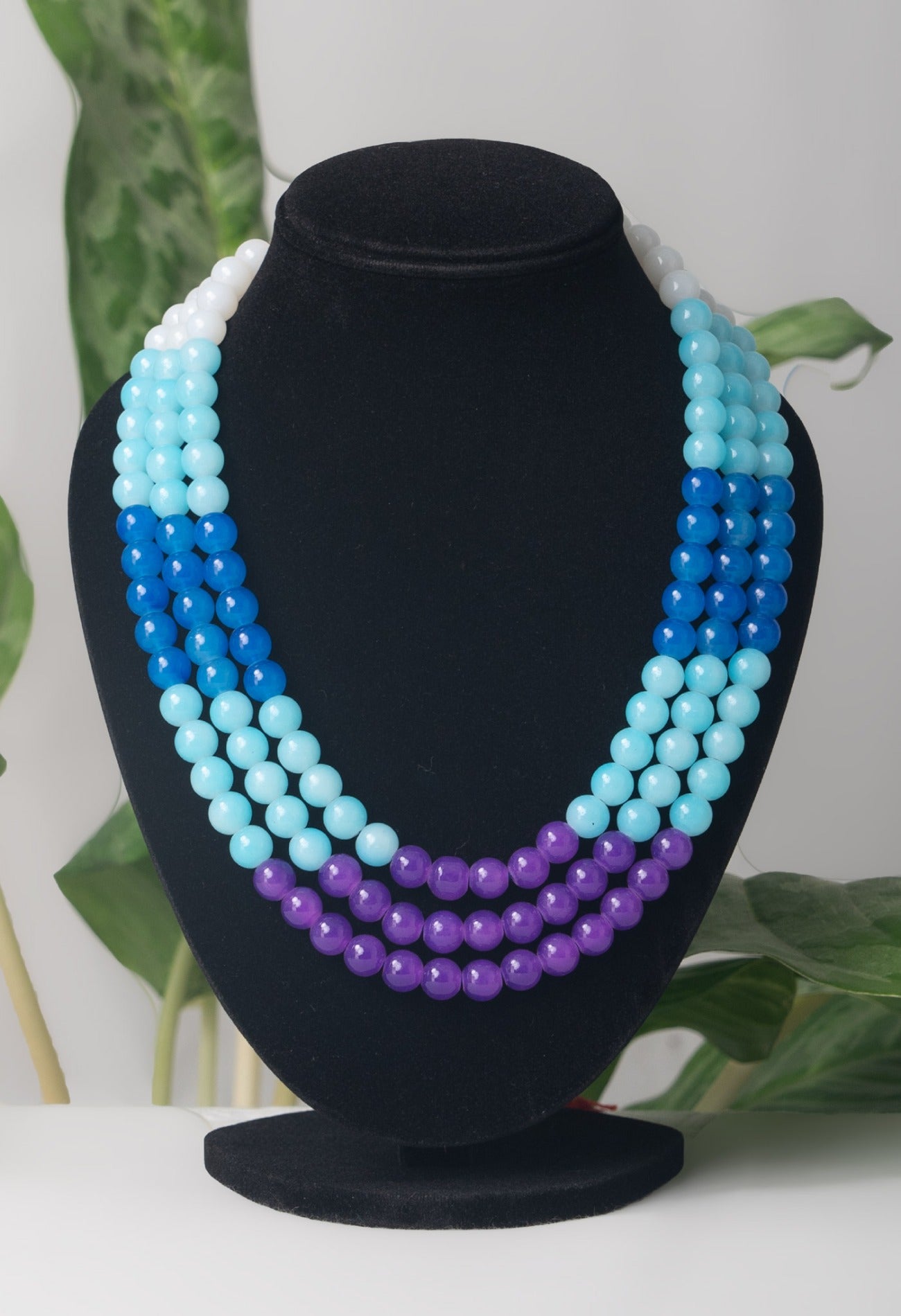 Multi Amravati Ocean Beads Necklace-UJ205