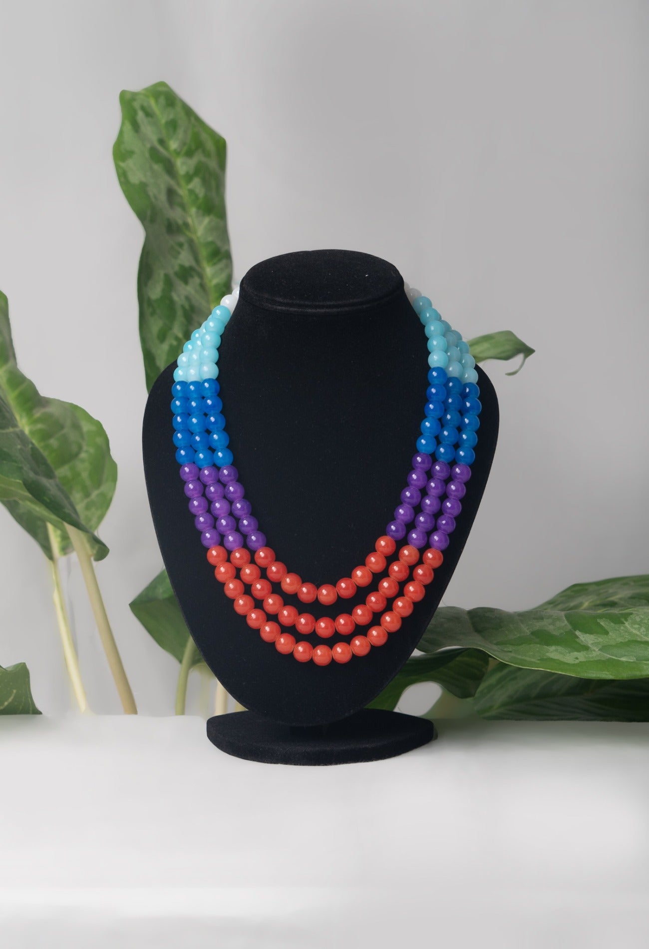 Online Shopping for Multi Amravati Ocean Beads Necklace  with jewellery from Andhra Pradesh at Unnatisilks.com India
