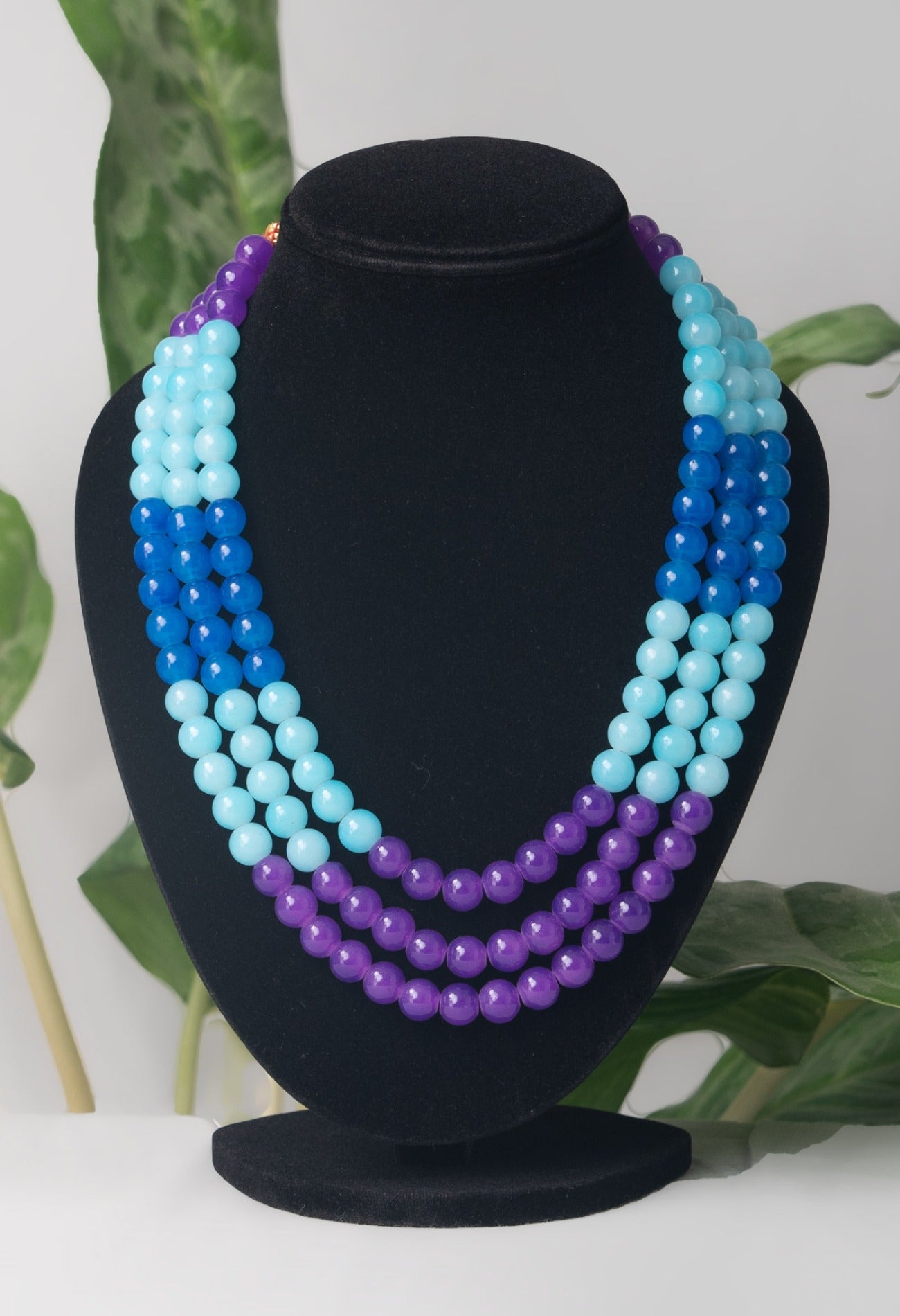 Multi Amravati Ocean Beads Necklace-UJ219