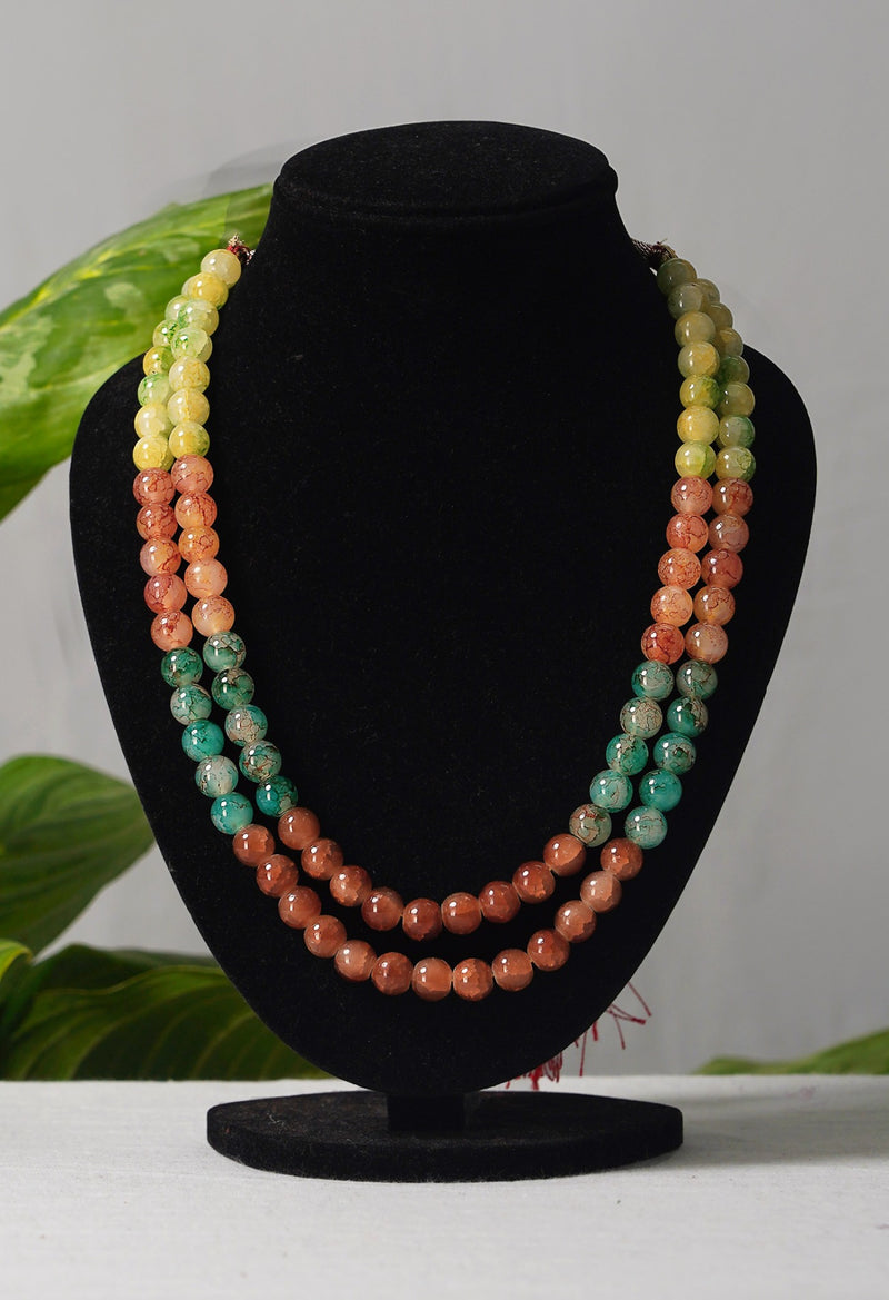 Multi Amravati Ocean Beads Necklace-UJ23