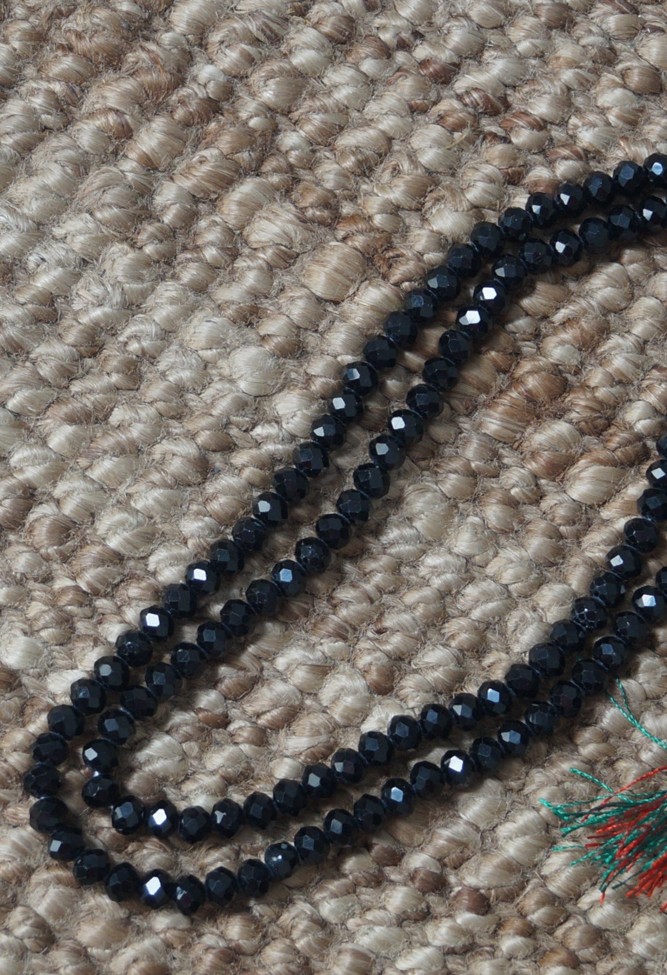 Black Amravati Crystal Necklace-UJ261