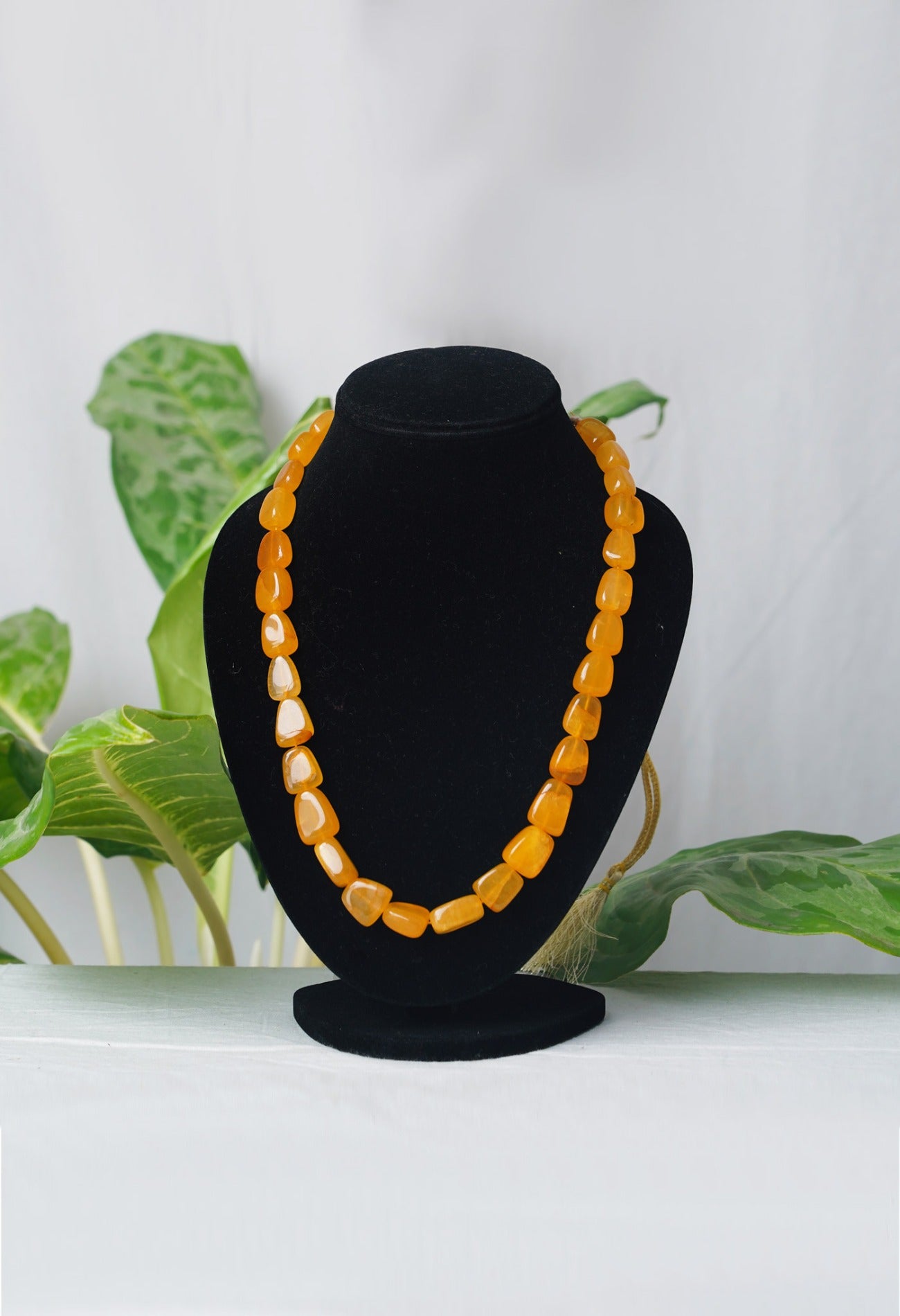 Online Shopping for Yellow Amravati Ocean Beads Necklace with Thread with Jewellery from Andhra Pradesh at Unnatisilks.com India
