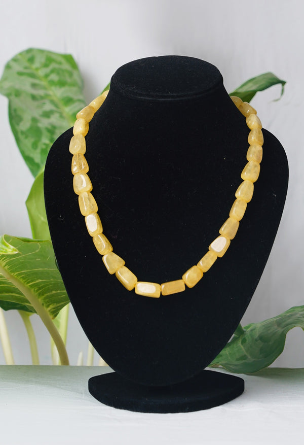 Yellow Amravati Ocean Beads Necklace