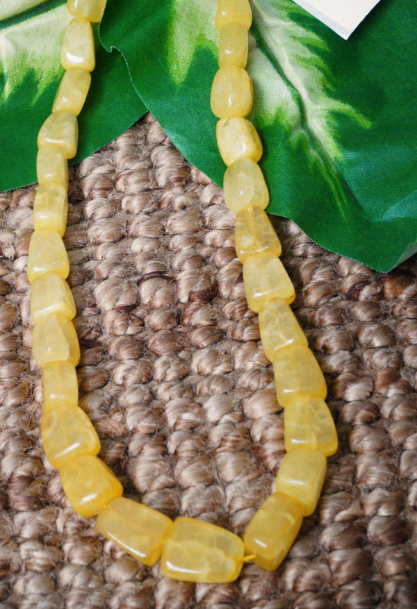 Yellow Amravati Ocean Beads Necklace