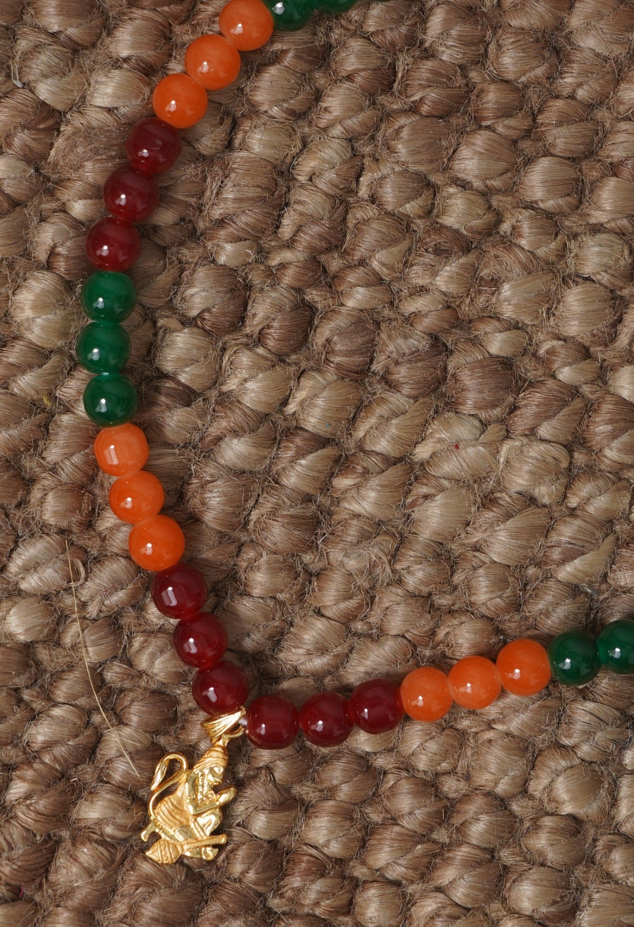 Multi Amravati Round Beads Necklace with Pendent-UJ413