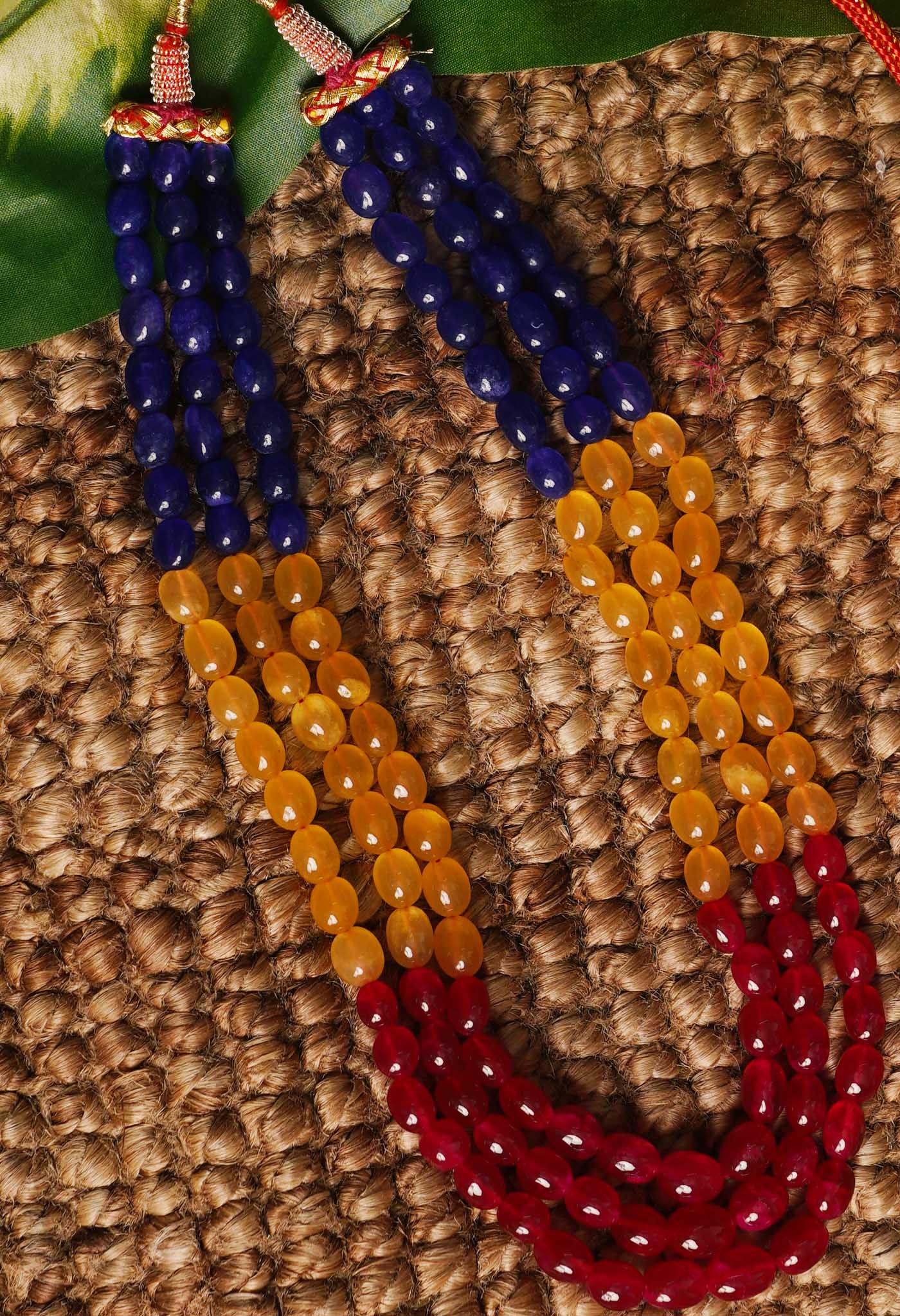 Multi Amravati Beads Necklace-UJ432