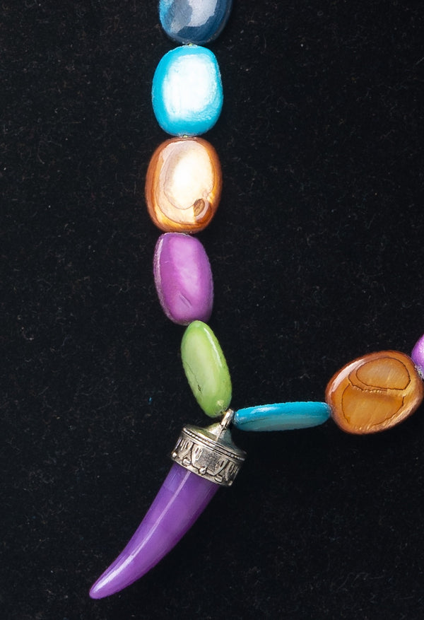 Multi Amravati Ocean Beads Necklace with Pendant