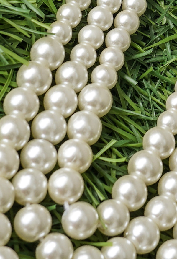 White Amravati Pearls Necklace-UJ70