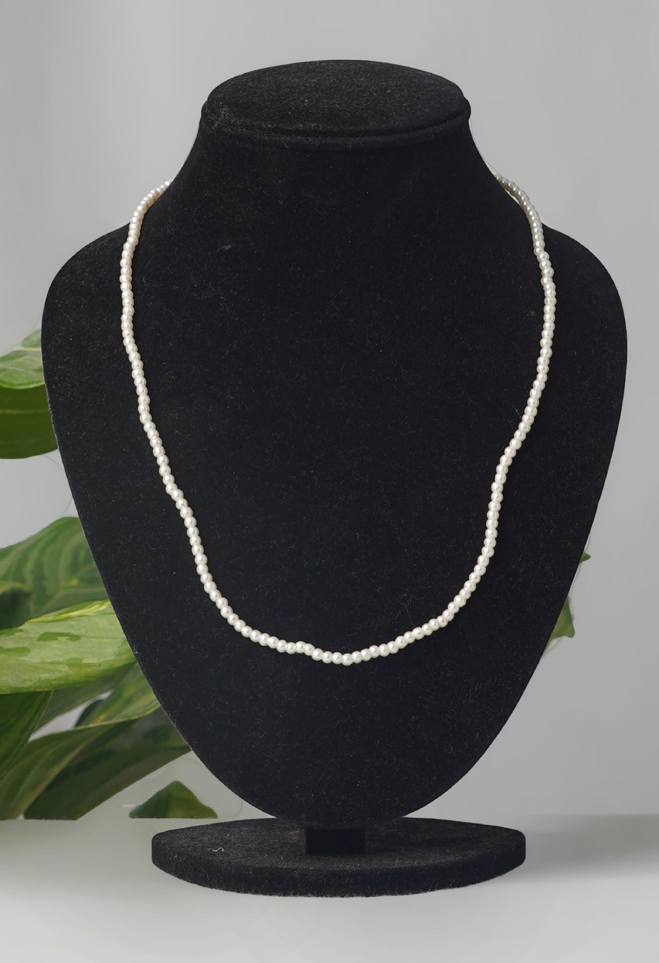 White Amravati Pearls Necklace-UJ75