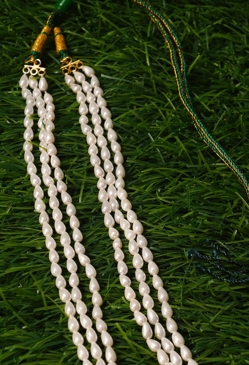 White Amravati Ocean Beads Necklace