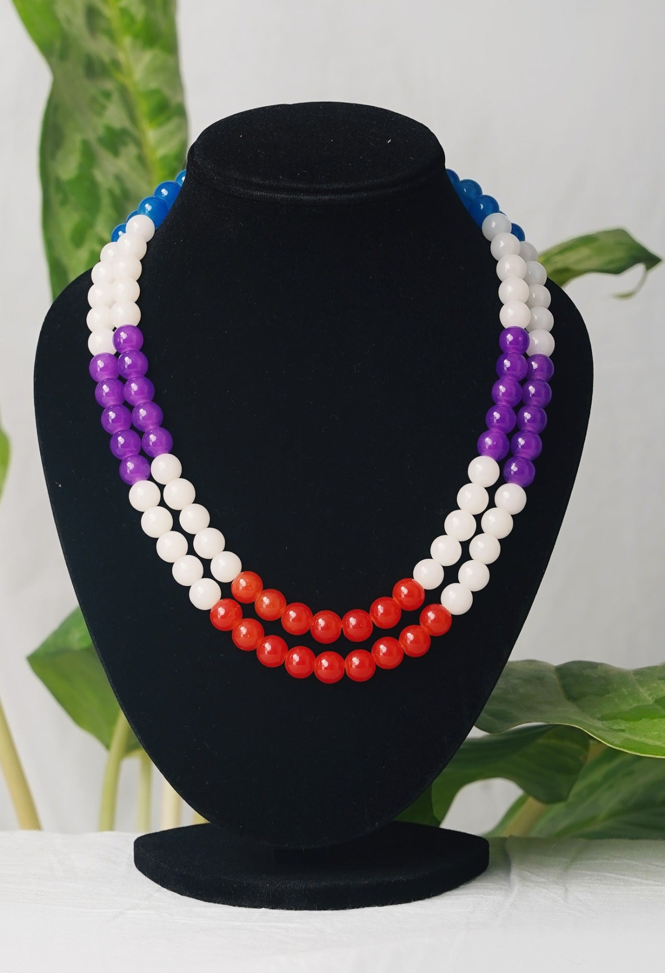 Multi Amravati Ocean Beads Necklace-UJ199