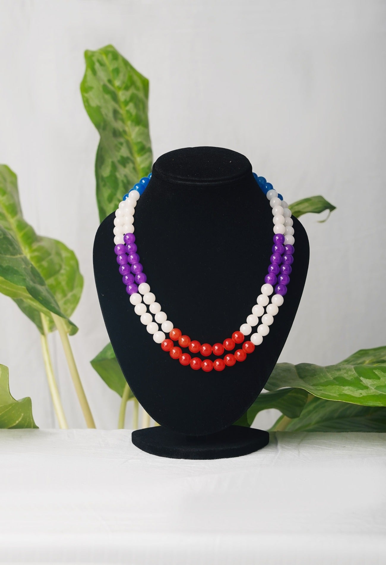 Online Shopping for Multi Amravati Ocean Beads Necklace  with jewellery from Andhra Pradesh at Unnatisilks.com India
