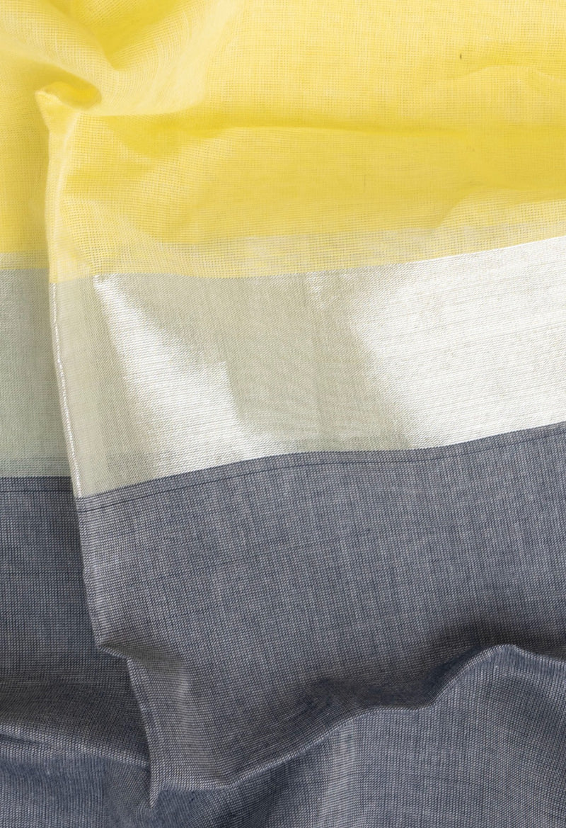 Yellow Pure Uppada Cotton Saree -UNM36964