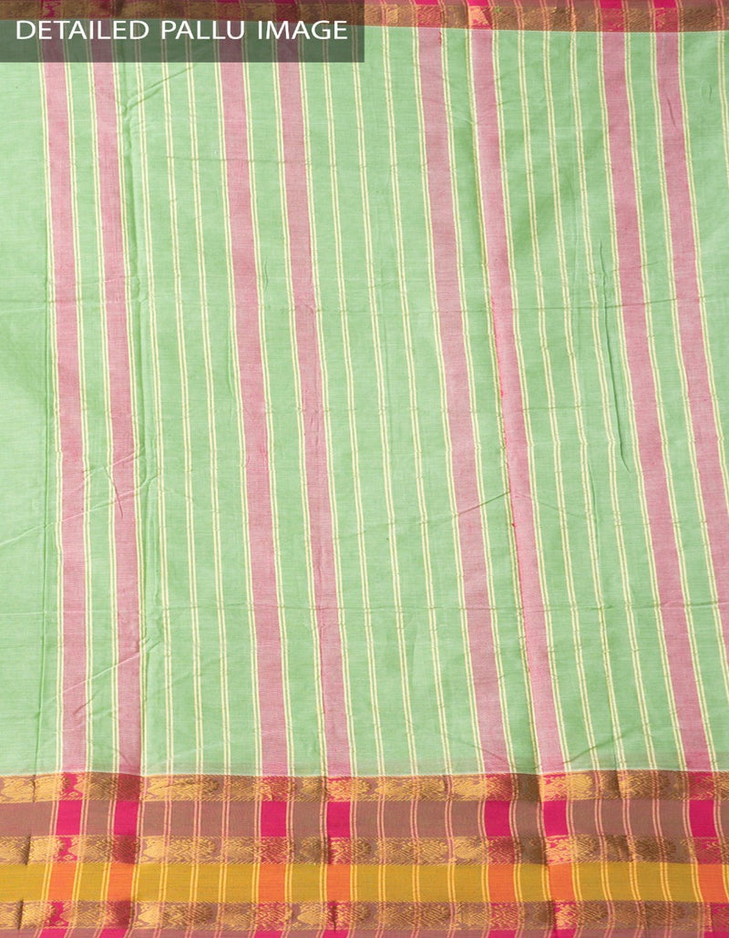 Online Shopping for Green Pure Handloom Narayanpet Cotton Saree with Weaving from Andhra Pradesh at Unnatisilks.comIndia
