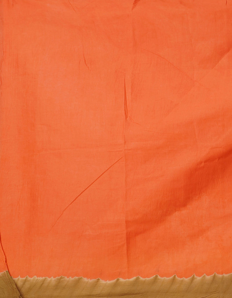 Online Shopping for Brown-Orange Pure Bandhani Kota Cotton Saree with Tie-N-Dye from Rajasthan at Unnatisilks.comIndia
