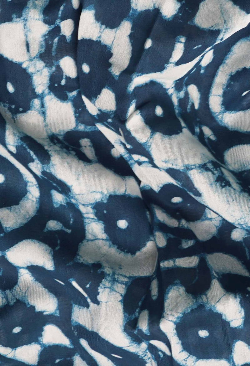 Online Shopping for Indigo Blue Dabu Printed Pure Chanderi Sico Saree. with Dabu Prints from Madhya Pradesh at Unnatisilks.comIndia
