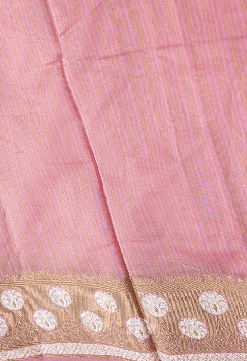 Online Shopping for Pink  Banarasi Sico Saree with Weaving from Uttar Pradesh at Unnatisilks.comIndia
