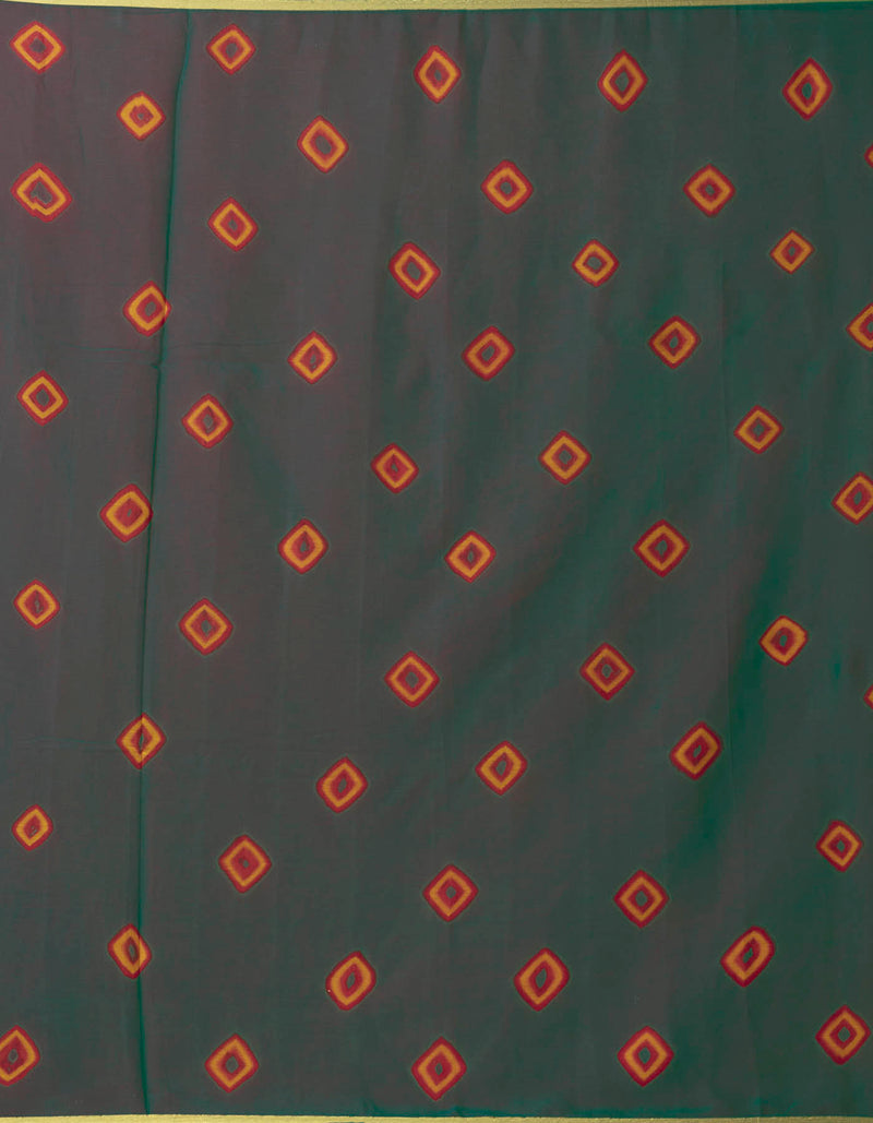 Online Shopping for Green PureTie and Dye Bandhani Chiffon  Saree with Bandhani from Punjab at Unnatisilks.comIndia
