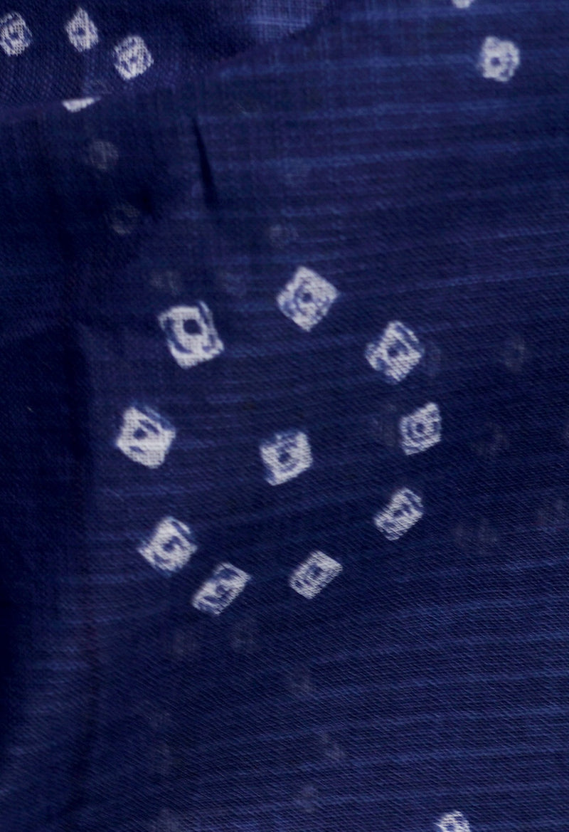 Online Shopping for Blue  Bandhani Kota Cotton Saree with Bandhani from Rajasthan at Unnatisilks.comIndia

