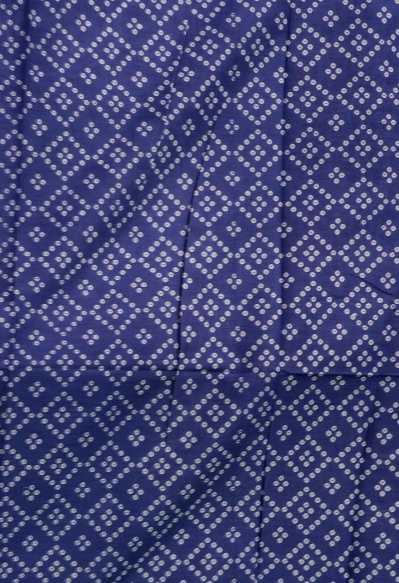 Online Shopping for Blue  Bandhani Kota Cotton Saree with Bandhani from Rajasthan at Unnatisilks.comIndia
