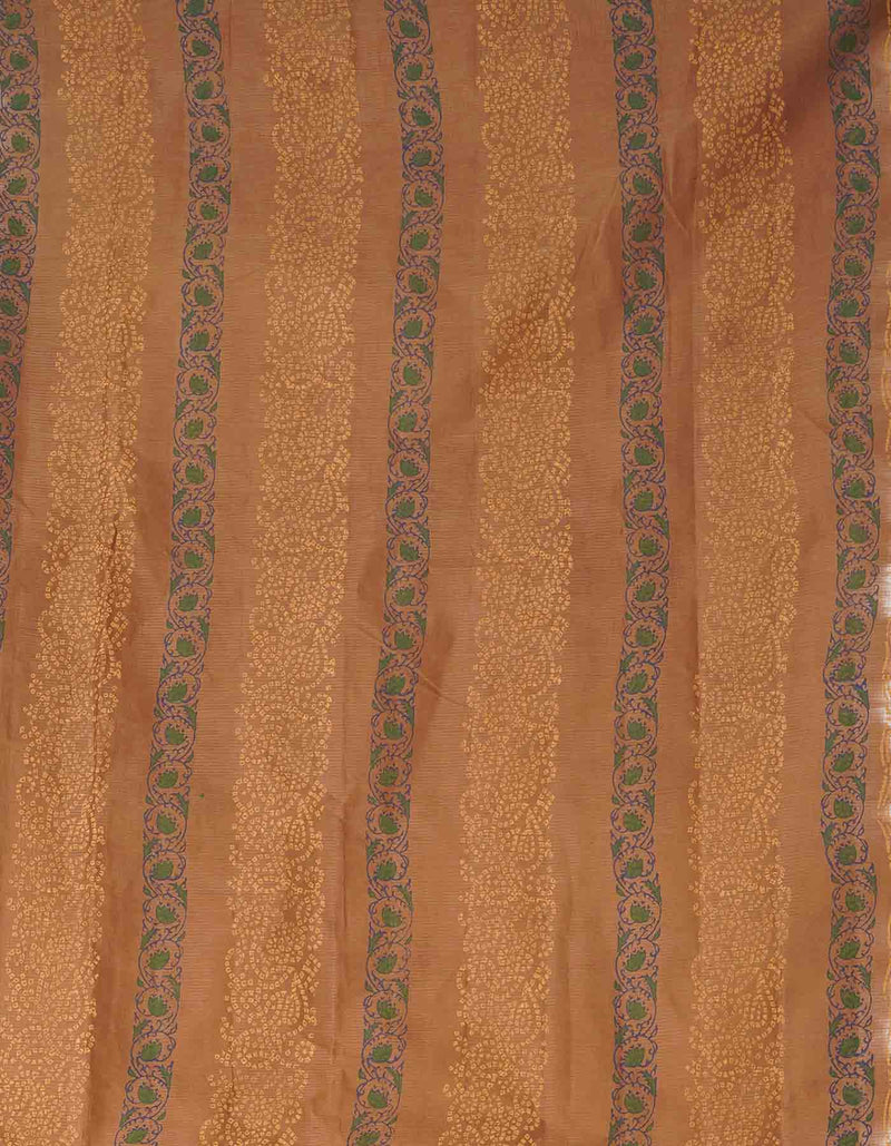 Online Shopping for Green Pure Hand Block Printed Kota Cotton Saree with Banarasi /Brocade from Uttar Pradesh at Unnatisilks.comIndia
