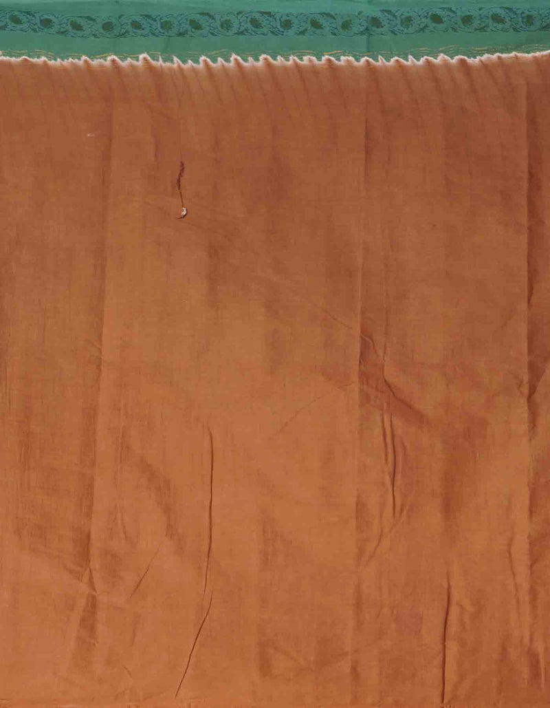 Online Shopping for Green Pure Hand Block Printed Kota Cotton Saree with Banarasi /Brocade from Uttar Pradesh at Unnatisilks.comIndia
