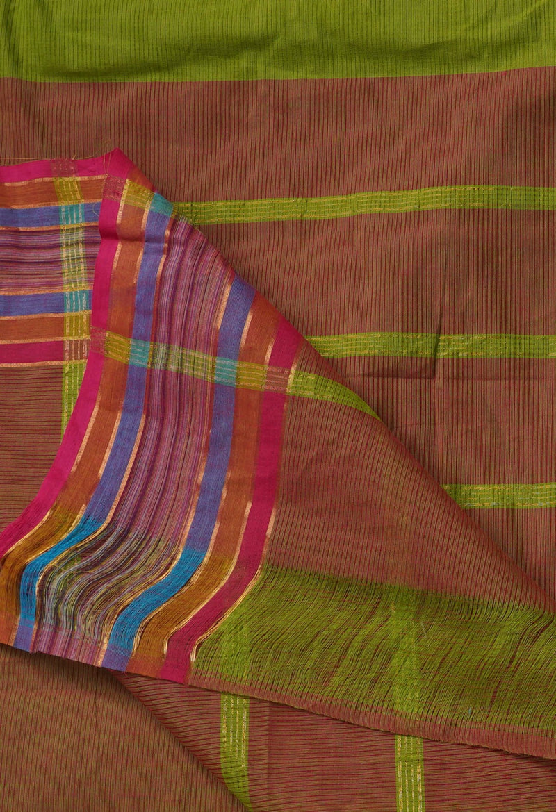 Online Shopping for Green Pure Pavani Mangalagiri Cotton Saree with Weaving from Andhra Pradesh at Unnatisilks.comIndia
