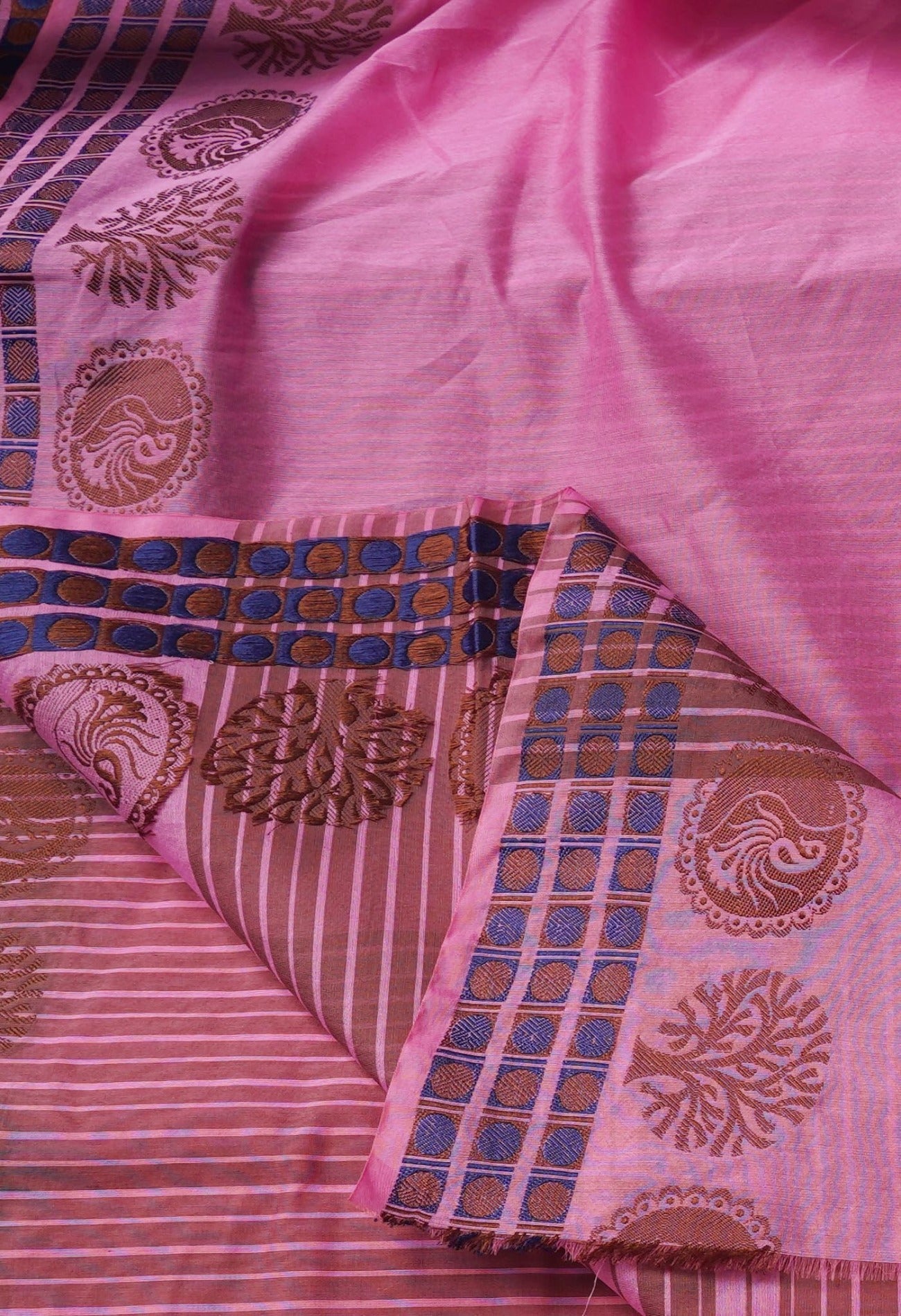 Pink  Bangalore Sico Saree-UNM57048
