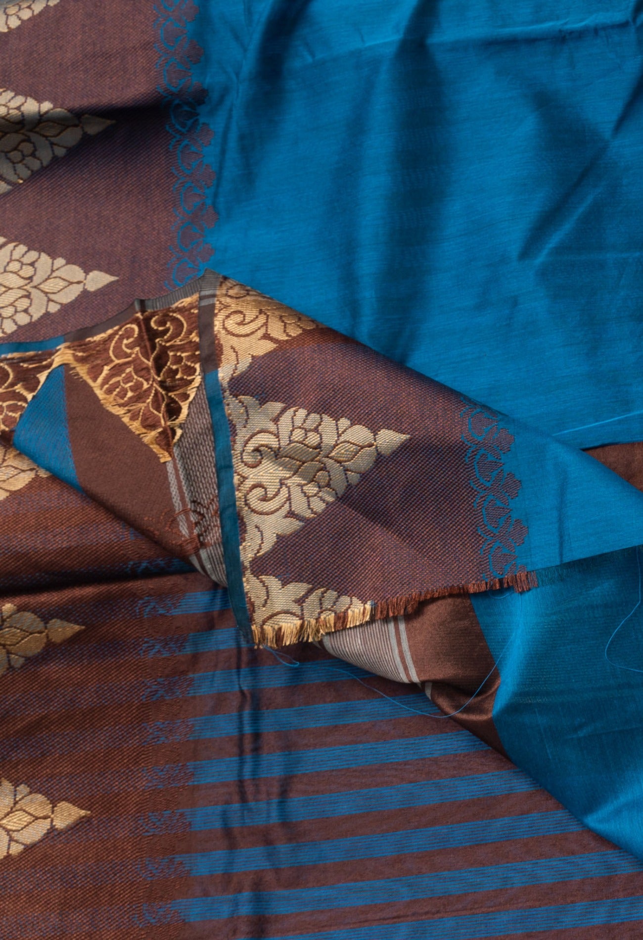 Online Shopping for Blue  Bangalore Sico Saree with Weaving from Karnataka at Unnatisilks.comIndia
