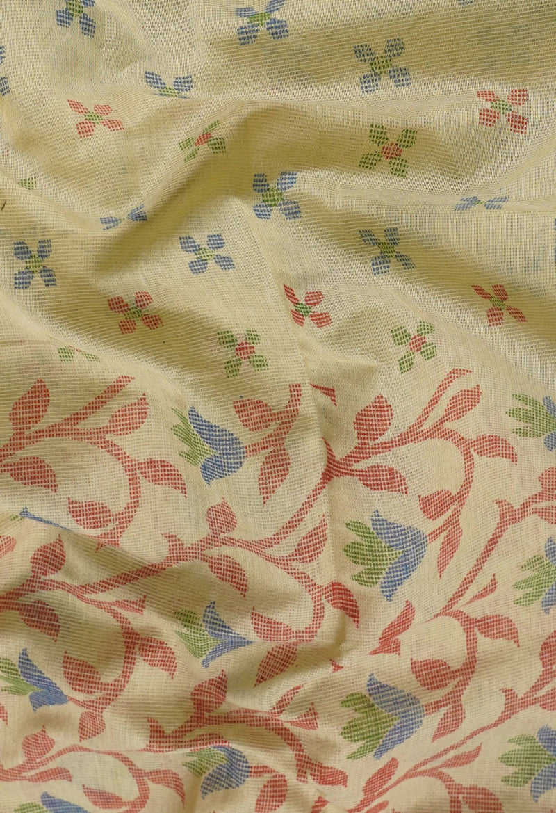 Online Shopping for Brown Pure Handloom Bengal Linen Saree with Weaving from Uttar Pradesh at Unnatisilks.comIndia
