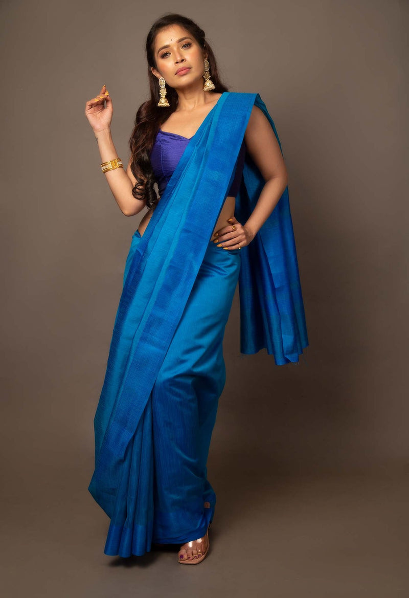 Online Shopping for Blue  Mysore Sico Saree with Weaving from Karnataka at Unnatisilks.comIndia