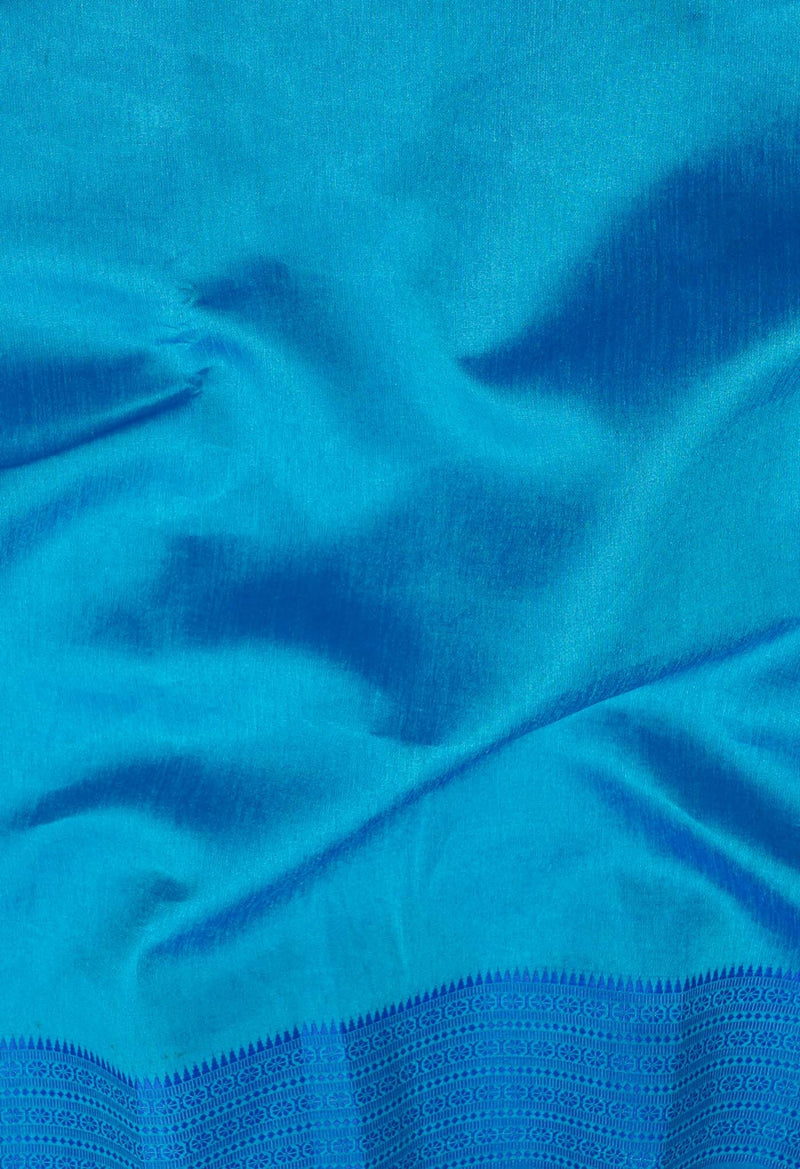 Online Shopping for Blue  Mysore Sico Saree with Weaving from Karnataka at Unnatisilks.comIndia