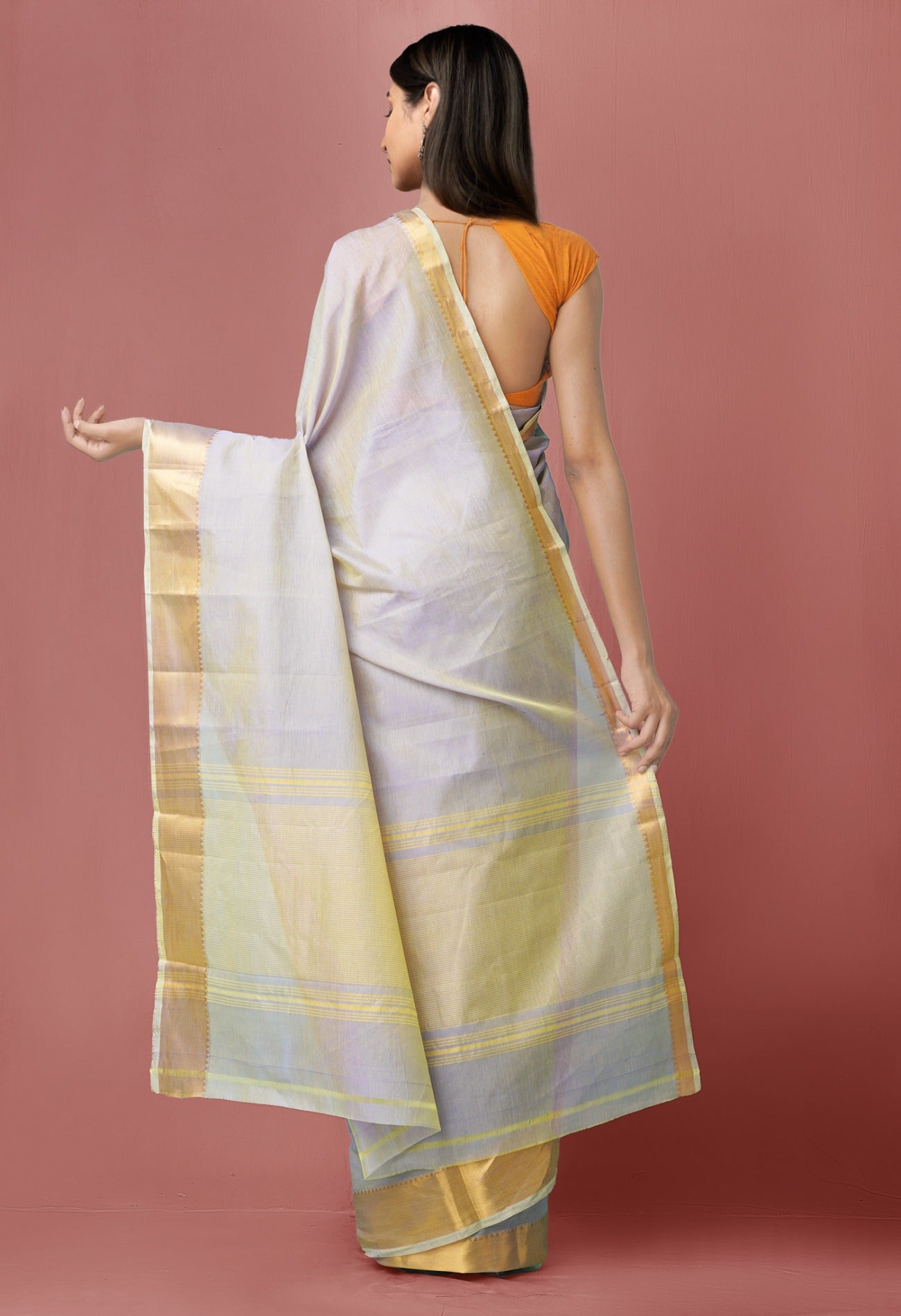 Online Shopping for Grey Pure Handloom Mangalagiri Silk Cotton Saree with Weaving from Andhra Pradesh at Unnatisilks.comIndia
