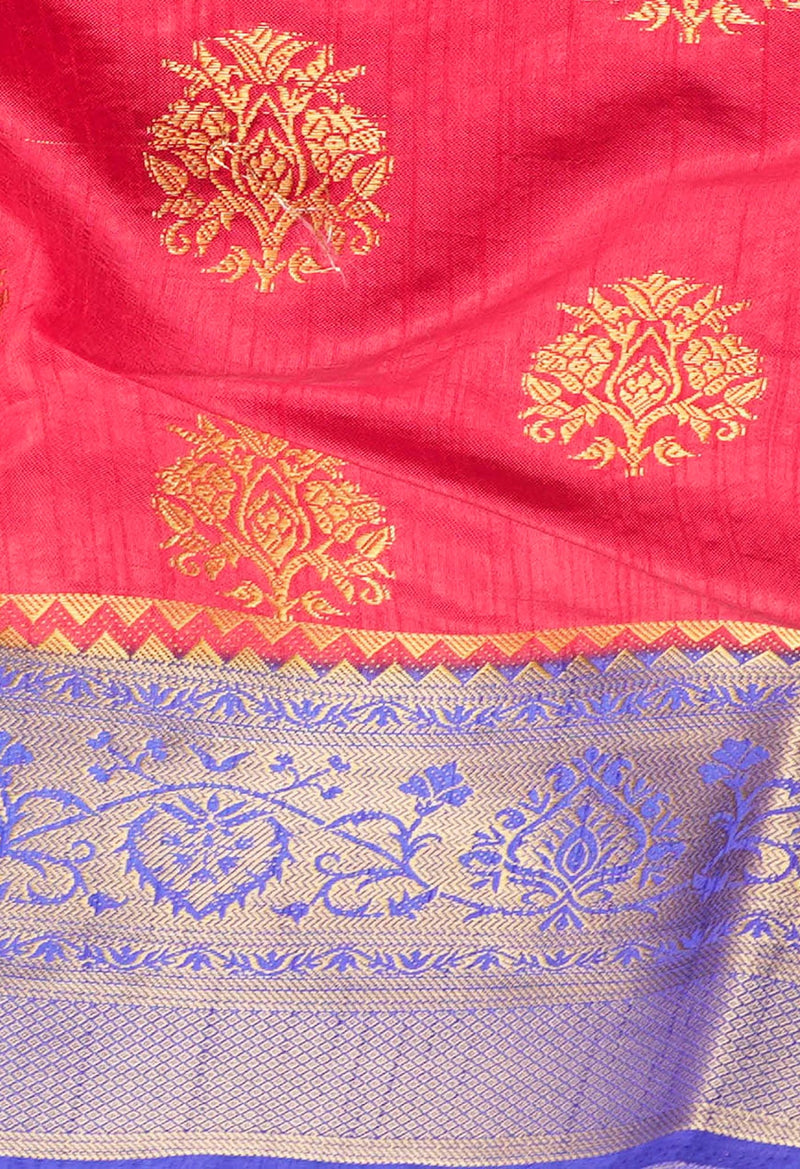 Red  Dyed Kanjivaram Silk Saree-UNM59103