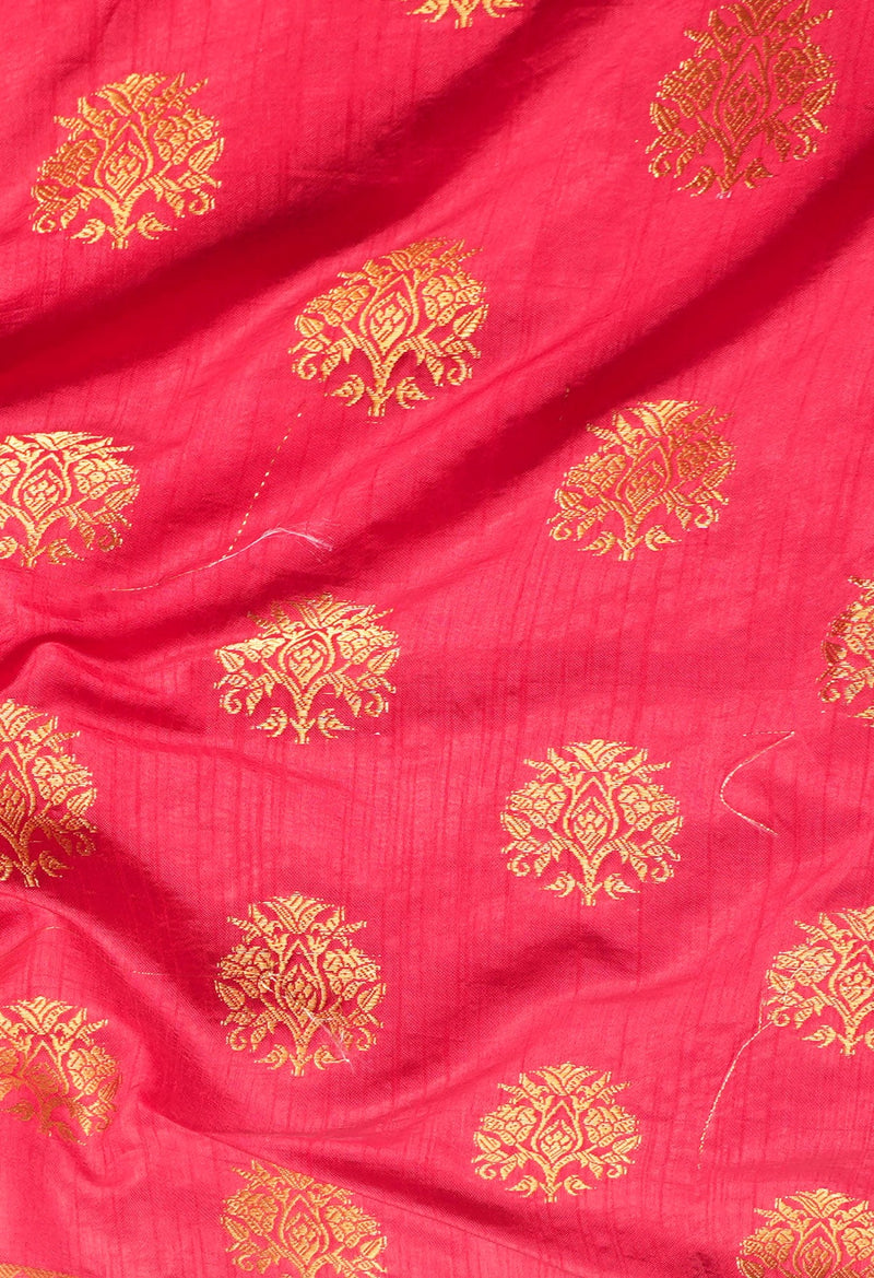 Online Shopping for Red  Dyed Kanjivaram Silk Saree with Weaving from Tamilnadu at Unnatisilks.comIndia
