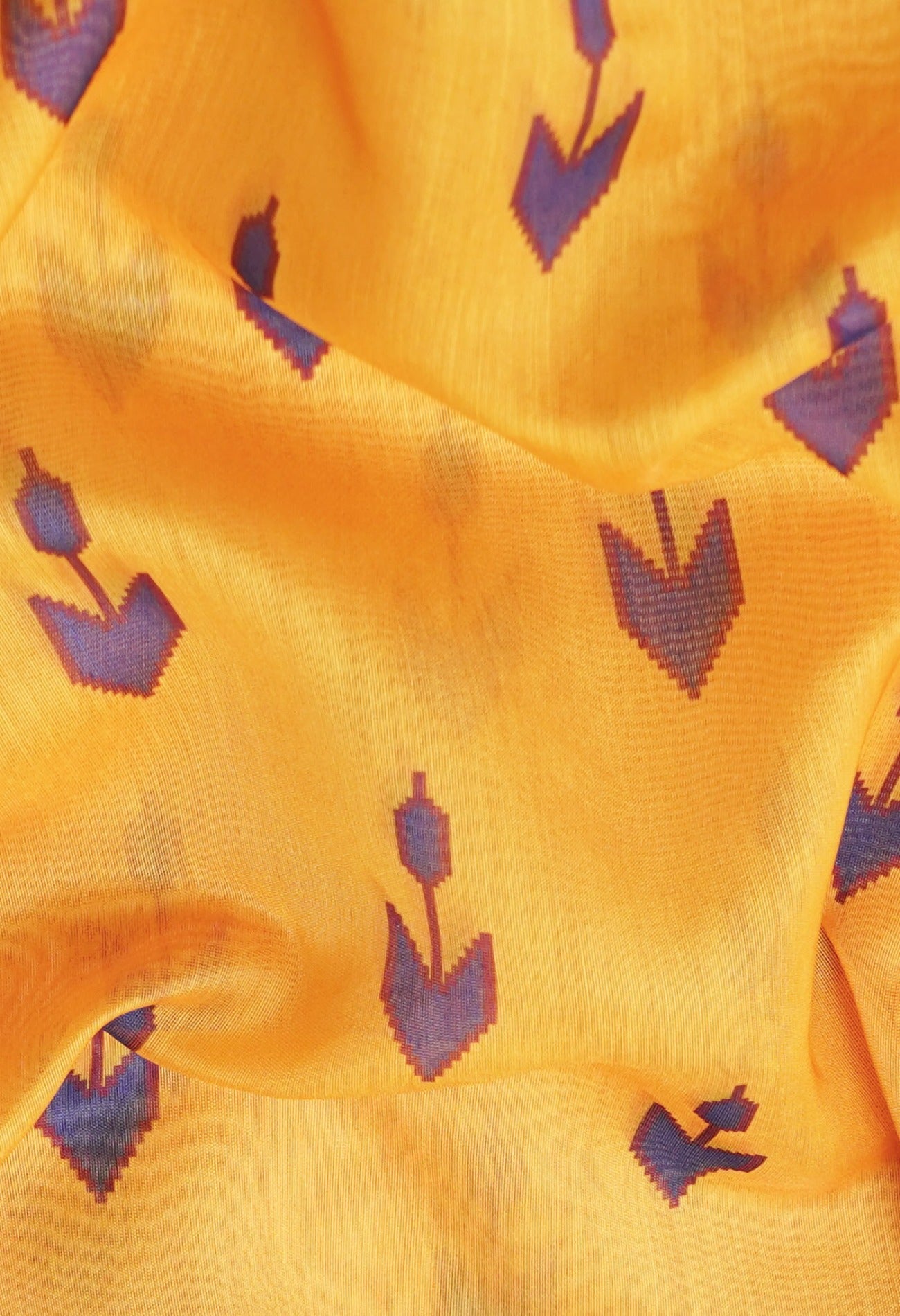 Online Shopping for Yellow  Digital Printed Chanderi Sico Saree with Fancy/Ethnic Prints from Madhya Pradesh at Unnatisilks.comIndia
