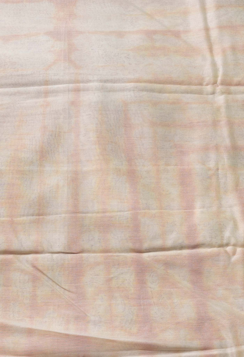 Online Shopping for Ivory Pure Shibori Chanderi Sico Saree with Hand Block Prints from Madhya Pradesh at Unnatisilks.comIndia
