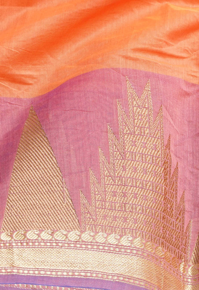 Orange  Bangalore Sico Saree-UNM59366