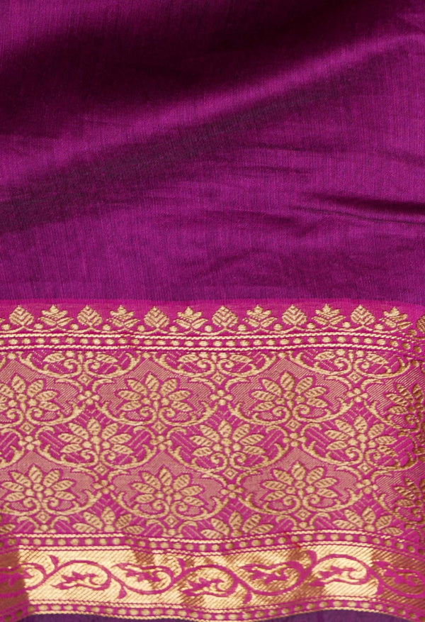 Purple  Bangalore Sico Saree-UNM59368