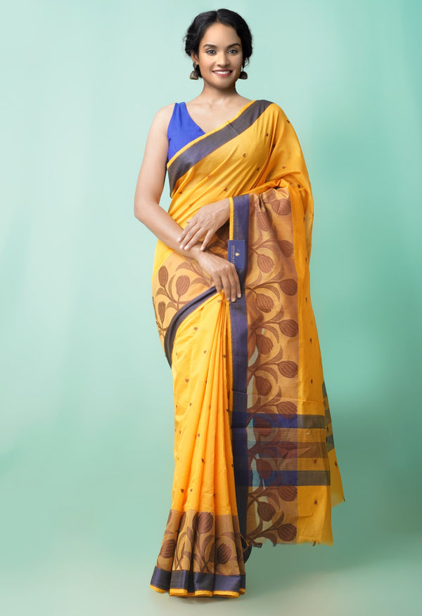 Orange  Bangalore Sico Saree-UNM59375