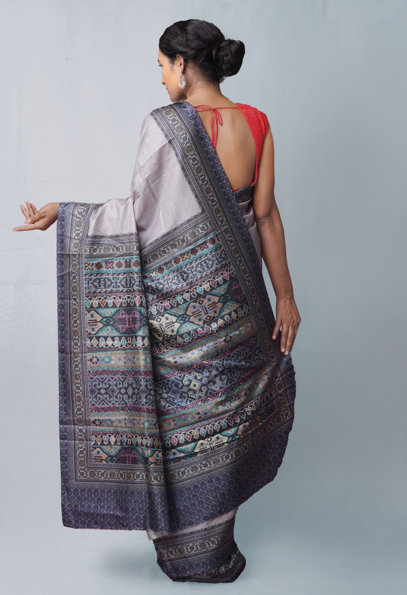 Online Shopping for Grey  Digital Printed Crepe Silk Saree with Fancy/Ethnic Prints from Punjab at Unnatisilks.comIndia
